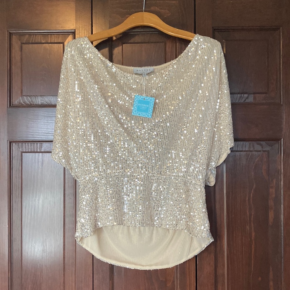 Sparkle Dolman Sleeve Top